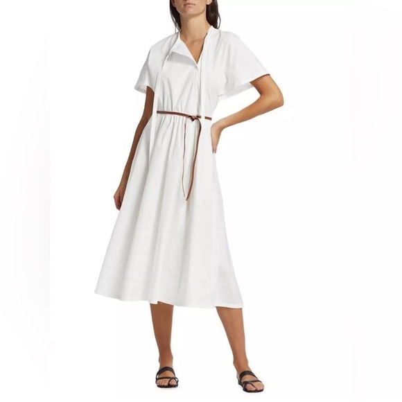 NEW Altuzarra Rhodea Poplin Midi Dress Size 38 French 6 US - Picture 1 of 8